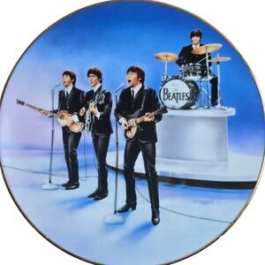 The Beatles Live in Concert 8.5" Collector Plate & Cert Delphi 1991
